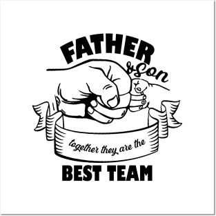 Father and son Best Team Posters and Art